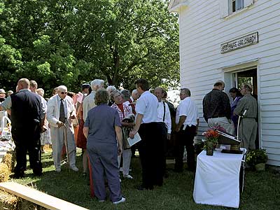 Crowd Outside Church